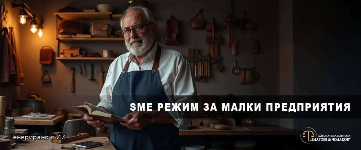 SME режим по ДДС за малки предприятия - занаятчия в работилница със склад от продукти