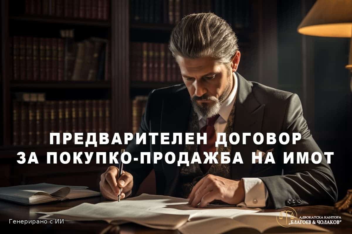предварителен договор за покупко-продажба на имот, адвокат недвижими имоти, имотни измами, капаро