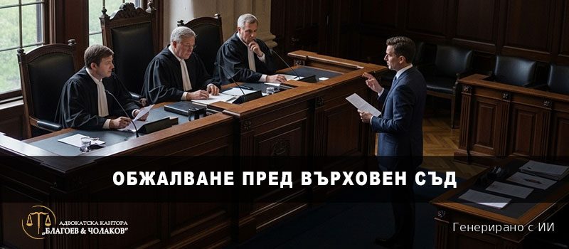 Адвокат данъчно право София - обжалване пред Върховен съд от адвокатска кантора Благоев и Чолаков