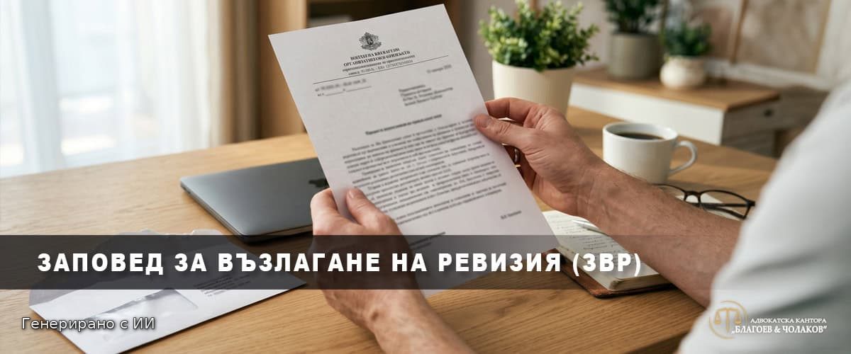 Получаване на Заповед за възлагане на данъчна ревизия (ЗВР) от НАП с български държавен герб
