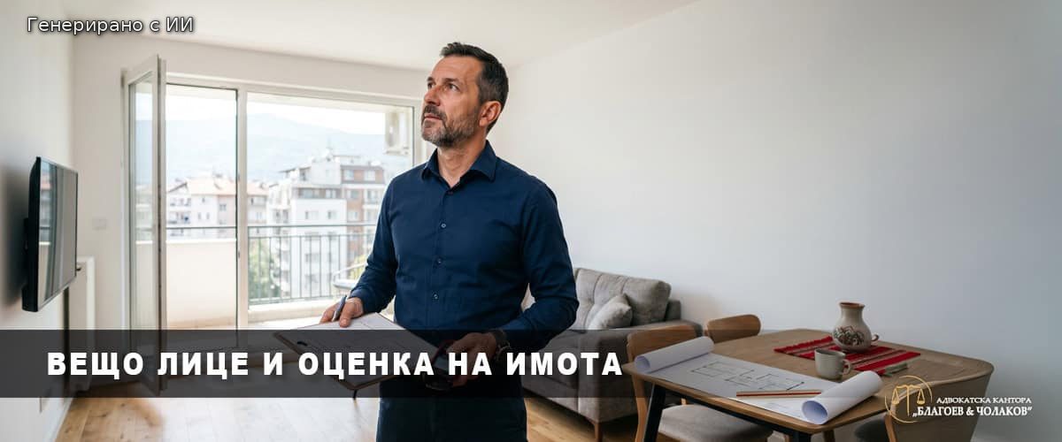 Вещо лице извършва оценка на апартамент за съдебна делба - експертна експертиза за поделяемост и пазарна стойност на имота